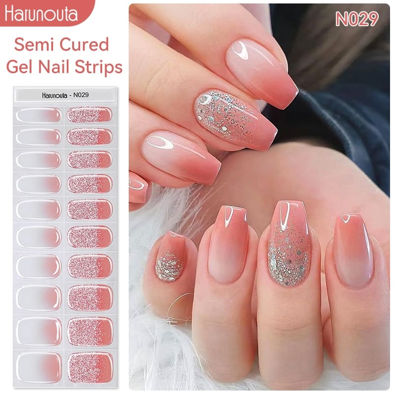 Adesivos de Gel rosa para unhas